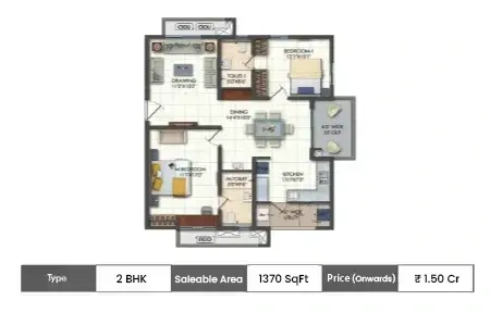 2 BHK  SqFt